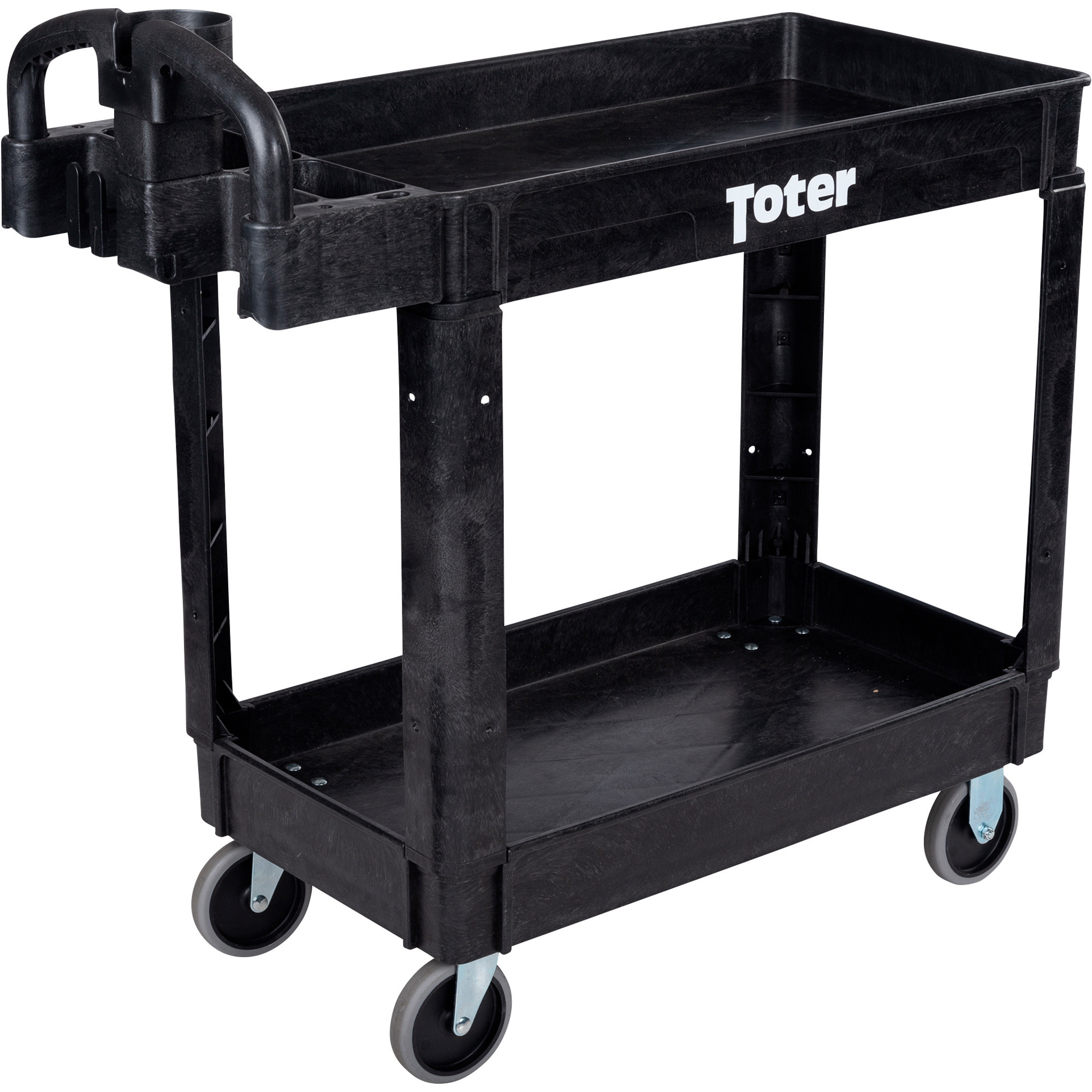 Toter Flat Utility Cart with Lip, 550-Lb. Capacity, 38in.L x 17in.W x 34in.H Top, Model# UCL00-E